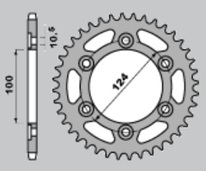 Zębatka tylna 1027 38 (735-38) ducati monster 750/900`96-02 (jtr735.38)